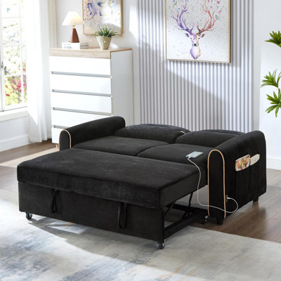 58" Upholstered Sofa Bed