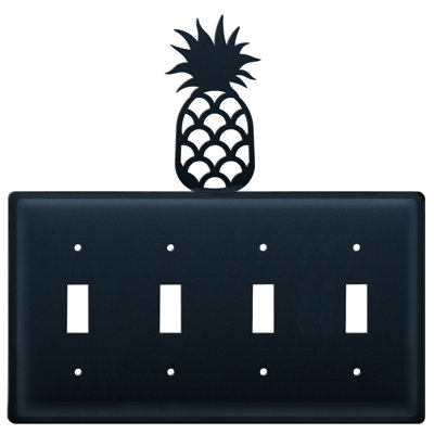 Pineapple 4-Gang Toggle Light Switch Wall Plate