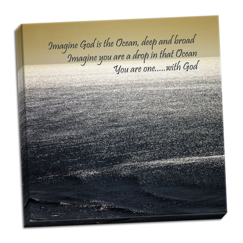 « gods ocean », impression, H 24 po x l 24 po x P 0,75 po, Toile tendue