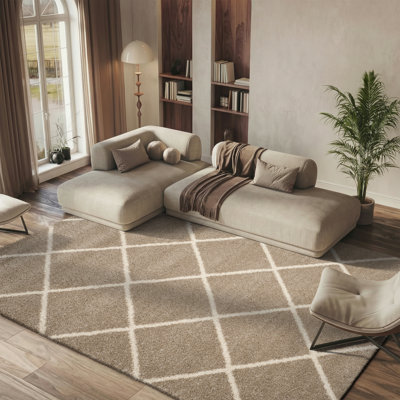 Hampstead Geometric Beige/Ivory Area Rug