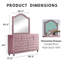 Commode 7 tiroirs avec miroir Waldstrmidt-1069680640