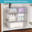 Ensemble de 5 tiroirs de rangement transparents empilables, organisateurs de salle de bain en acrylique faciles à assembler, bacs de rangement en plastique pour placard, armoire, garde-manger, pharmacie