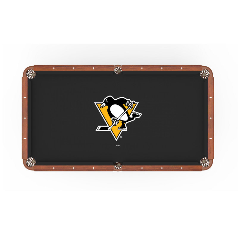 Chiffon pour table de billard NHL, 84 po, Pittsburgh Penguins