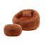 Fauteuil à billes, fauteuil d'appoint avec repose-pieds et coussin pour salon, chambre à coucher, appartement-889942128