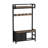 33.1" Wide Hall Tree With 2 Movable Drawers, Shoe Storage, Shelves And Garment Racks, 5-In-1 Entryway Bench With 23 Hooks (Fixed And Movable)