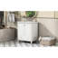 Meuble-lavabo blanc avec armoire multifonctionnelle en bois massif 30 po, tablette fonctionnelle et réglable-2035527587