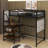 Twin Size Loft Metal Bed With Built-In Charging Station And LED Light-391460460