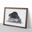 Beaver in Black and White 1 Piece Single Picture Frame Wall Art-55544061-55544065
