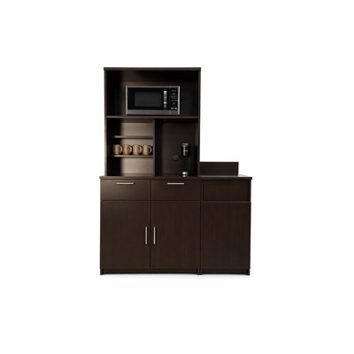 Commercial Grade Coffee Kitchen Lunch Room Cabinets Fully Assembled 54"W x 75"H  3 pc