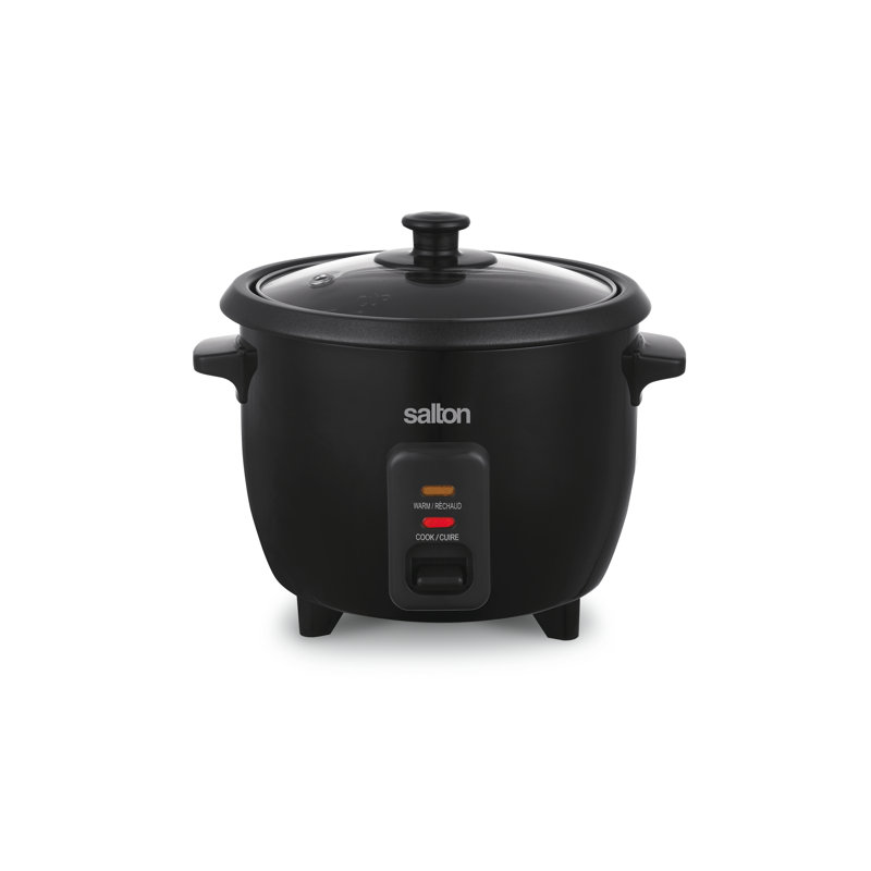 Salton Automatic 6-Cup Rice Cooker, Black