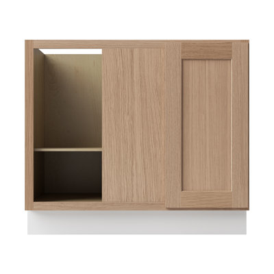 Armoire d'angle à base basse