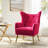 Avianna 29.25" Wide Tufted Velvet Wingback Chair-1954911154