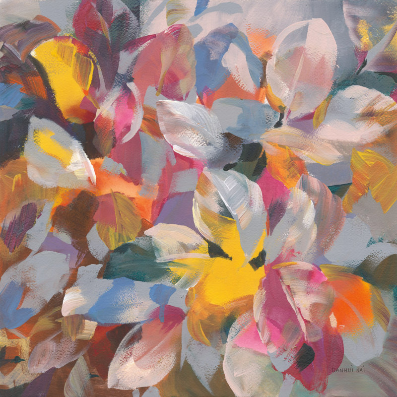 Confetti Leaves by Danhui Nai - Wrapped Canvas Painting, 51cm H x 51cm W