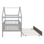 Lit simple en bois avec lit gigogne-201599642