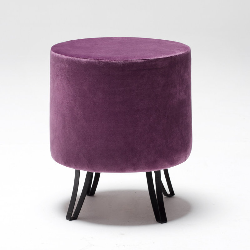 Repose-pieds Izaak 15,7 po, Velours mauve