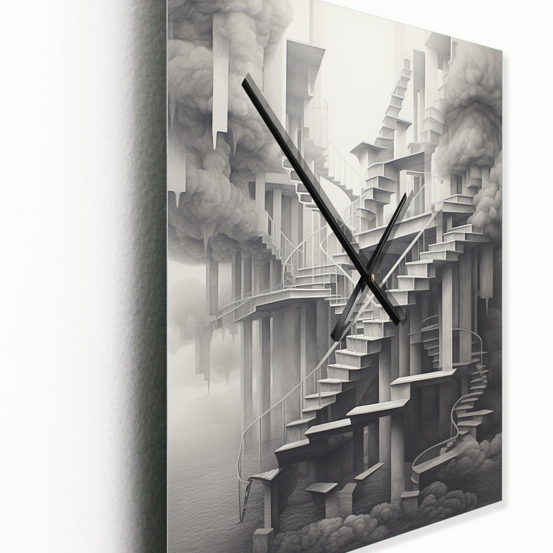 Aljay - Horloge murale surréalisme, Très grand