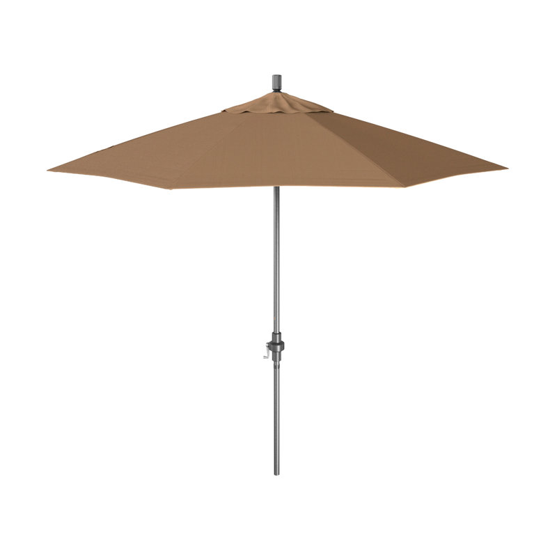 Parasol de marché 108 po, Gris martelé, Performance paille