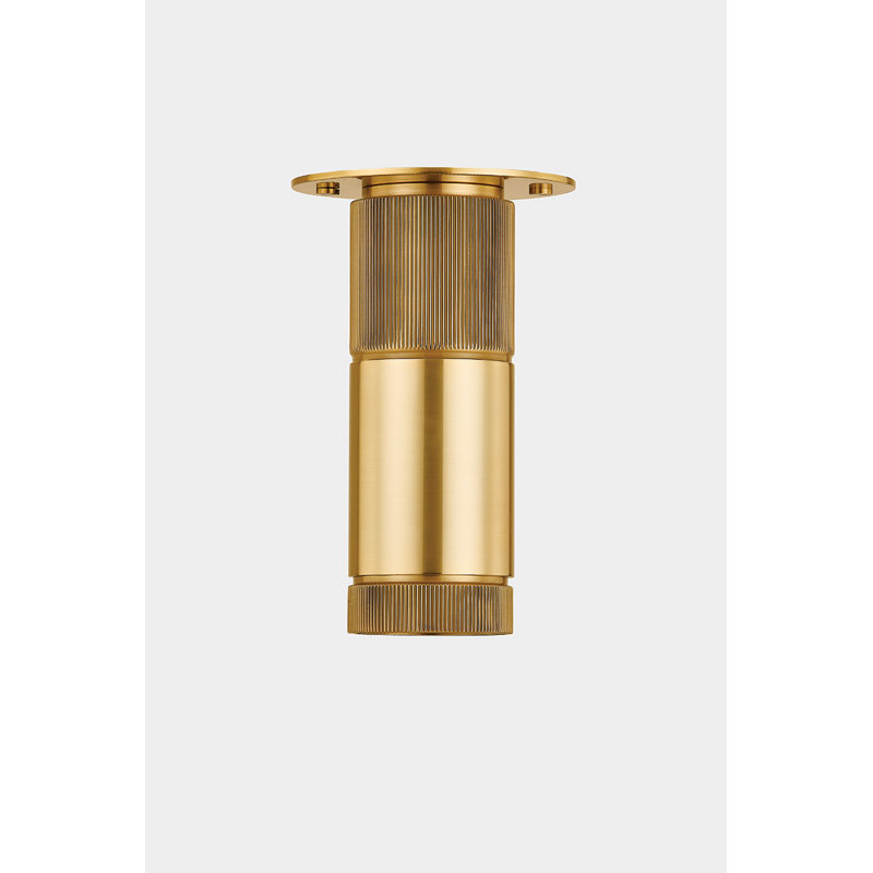 DIGHTON FLUSH MOUNT, Aged Brass