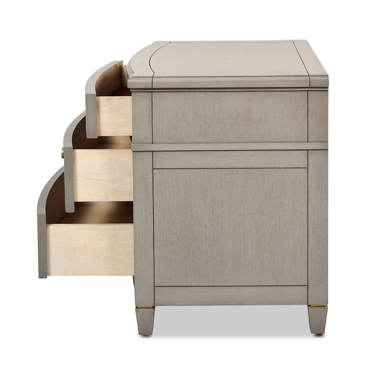 Glory+Furniture+Casual+Hammond+3+Drawer+Nightstand+With+Beige+Finish+G5475-N  for sale online