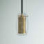 Luminaire suspendu géométrique à 1 lumière en laiton chaud / bronze-943688618