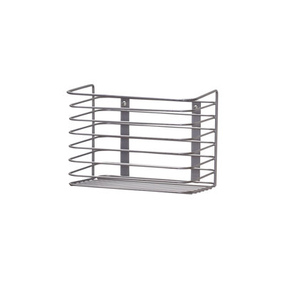 Panier de rangement en acier pour porte avec revêtement en poudre de nickel et conception compacte