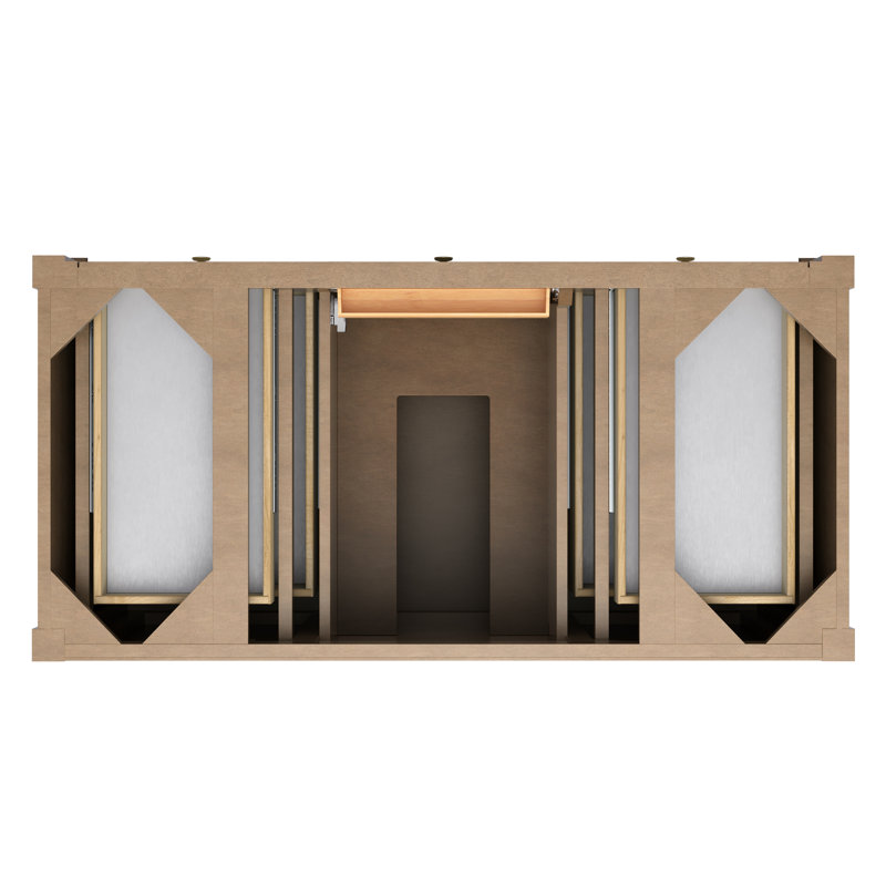 Brittany 48'' W Single Bathroom Vanity Base, Pecan