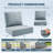 Outdoor Cushions For Patio Furniture,Outdoor Seat Cushion Set 24 X 24 X 6 Inch,Waterproof & Fade Resistant Outdoor Chair Cushions,Deep Patio Chair Cushion With Removable Cover-545298145