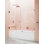 Illume 68 in. x 58.25 in. Fully Frameless Hinge Bathtub Door