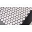 Carrelage mosaïque rond en porcelaine mat 19mm Penny (boîte de 20 feuilles)-106589373