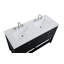 54 inch Double Bathroom Vanity in White-814282244