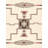 Rectangle Tuscany Southwestern Handmade Flatweave Wool Area Rug in Red/White/Brown-88849962