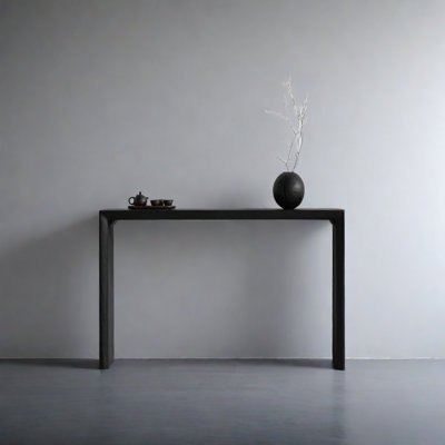 Console rétro minimaliste carbonisée