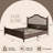 Bilal King Size Upholstered Bed Solid Wood Platform-1008325167
