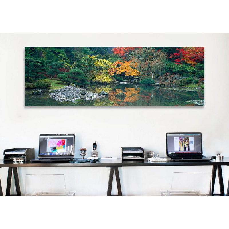 «Panoramic The Japanese Garden Seattle, Washington», reproduction de photo sur toile tendue, H 16 po x l 48 po x P 1,5 po