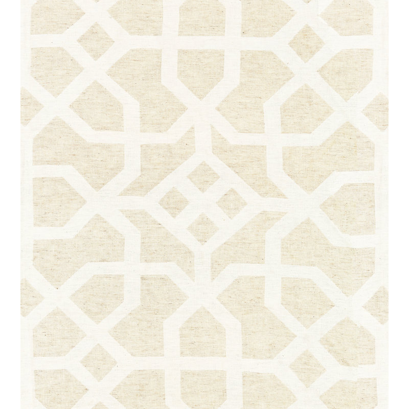Modern Luxury Lattice Fabric, Natural/Ivory