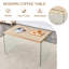 Table basse en MDF Aden avec pieds en verre trempé-115277803