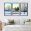 «Beautiful Scenery Winter Forest - Landscape», ensemble d'art mural sur toile encadré-1339120176-1339120179