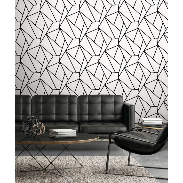 Grey Geometric Wayfair Wallpaper For Living Room Bedroom Gray White  Patterned Modern Design Wall Paper Roll Home Decor1 From Sportsmove, $20.2