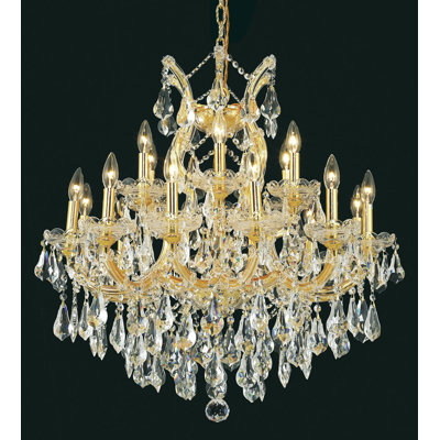 Stockard 19 - Light Glass Tiered Chandelier