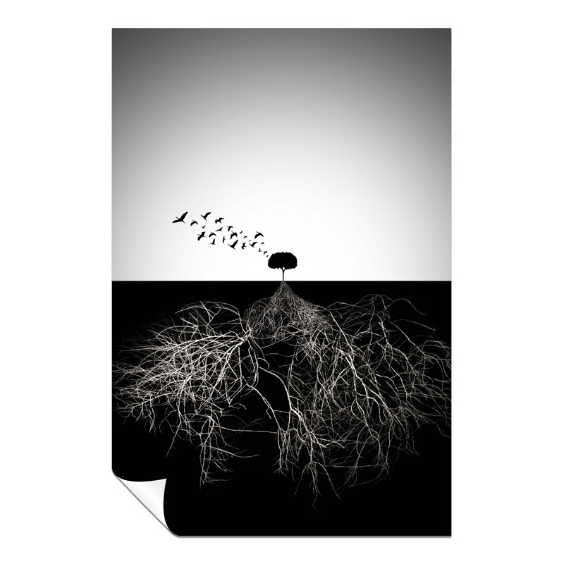 Tree Roots in Underground 1 Piece Wall Art, 31cm H x 20cm W