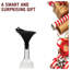 Monkey business stedi silicone funnel for filling bottles, kitchen funnel for water bottle liquid transfer, steady pour hands-free pour tool