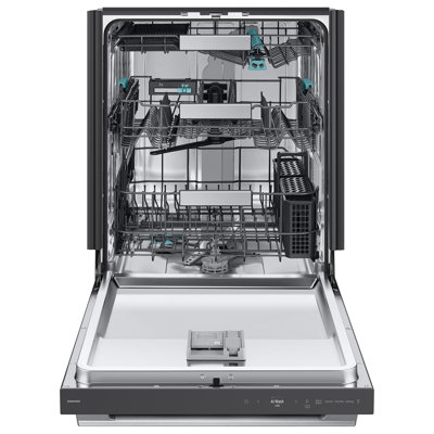 Samsung 38 dBA Bespoke Smart Dishwasher with 3rd Rack Washing System in Matte Black Steel