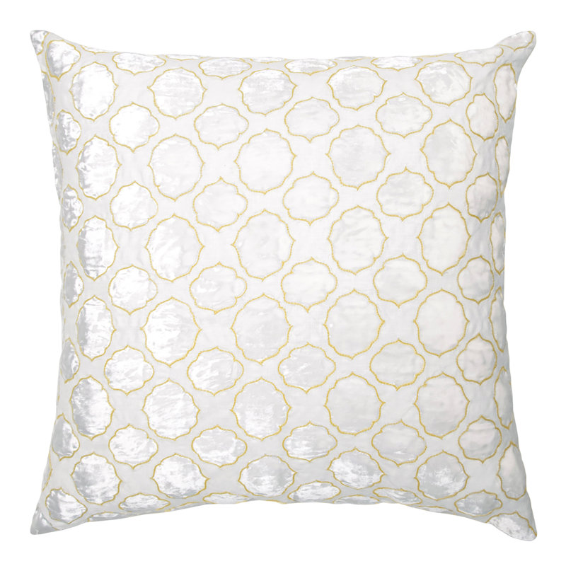 Tile Square Pillow Cover & Insert, Yellow