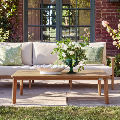 Table basse rectangulaire en aluminium Patio L 51,25 po x l 24,75 po