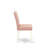 5 Piece Dinette Table Set Includes A Dining Table and 4 Beige Red Polyester Fabric Padded Chairs with Stylish Back- Linen White Finish-1977677913
