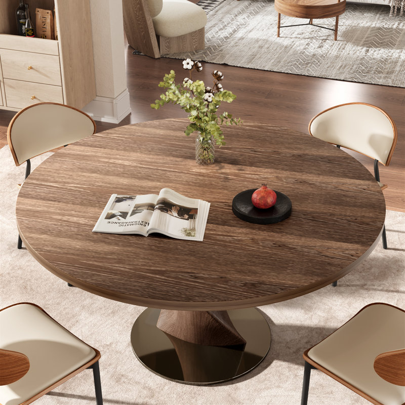 Table de salle à manger Contemporary, 29.52" H x 47.24" W x 47.24" D