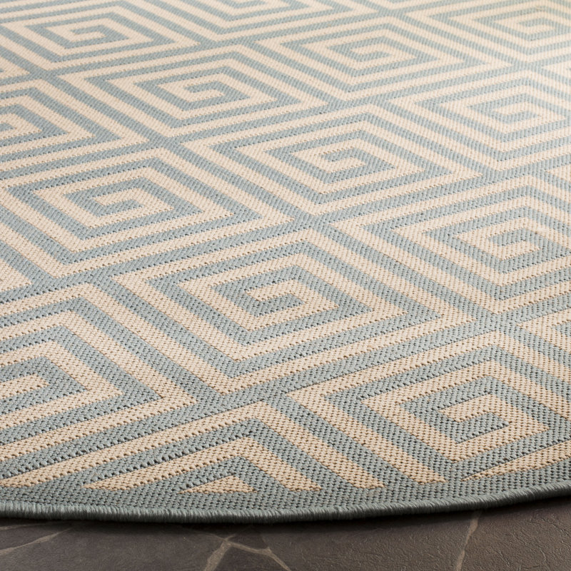 Gowanus Performance Geometric Indoor/Outdoor Area Rug, Runner 2'2" x 8'