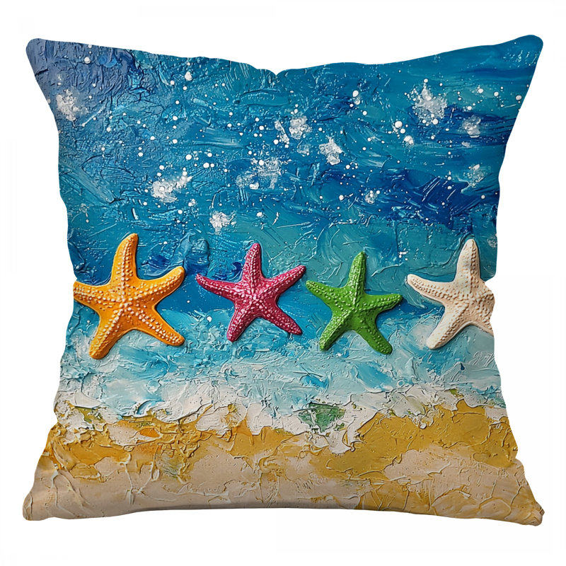 Coussin Starfish, Carré 14 po