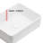 Vessel Sink Rectangle 19 Inch Bathroom Sink, Rectangular Modern Above Counter Sinks