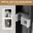 56"-60" W X 72" H Aluminum Frame Double Sliding Shower Door, 1/4" (6Mm) Clear Tempered Glass With Explosion-Proof Film, Dual Stainless Steel Handles, Shower Door